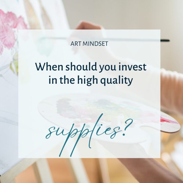 When should you use high-quality art supplies for best results in your drawings?