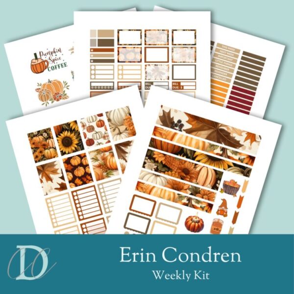 Erin Condren Autumn Sticker Bundle